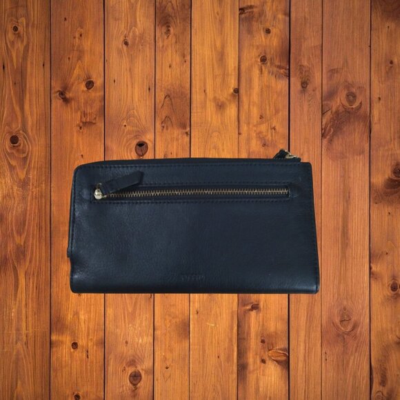 Fossil Patchwork Leather Fiona Bifold Clutch Wallet Classic Colorful Snap Flap - Picture 6 of 6